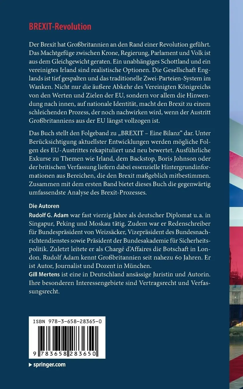 Rückseite: 9783658283650 | BREXIT-Revolution | Das Vereinigte Königreich in der Verfassungskrise