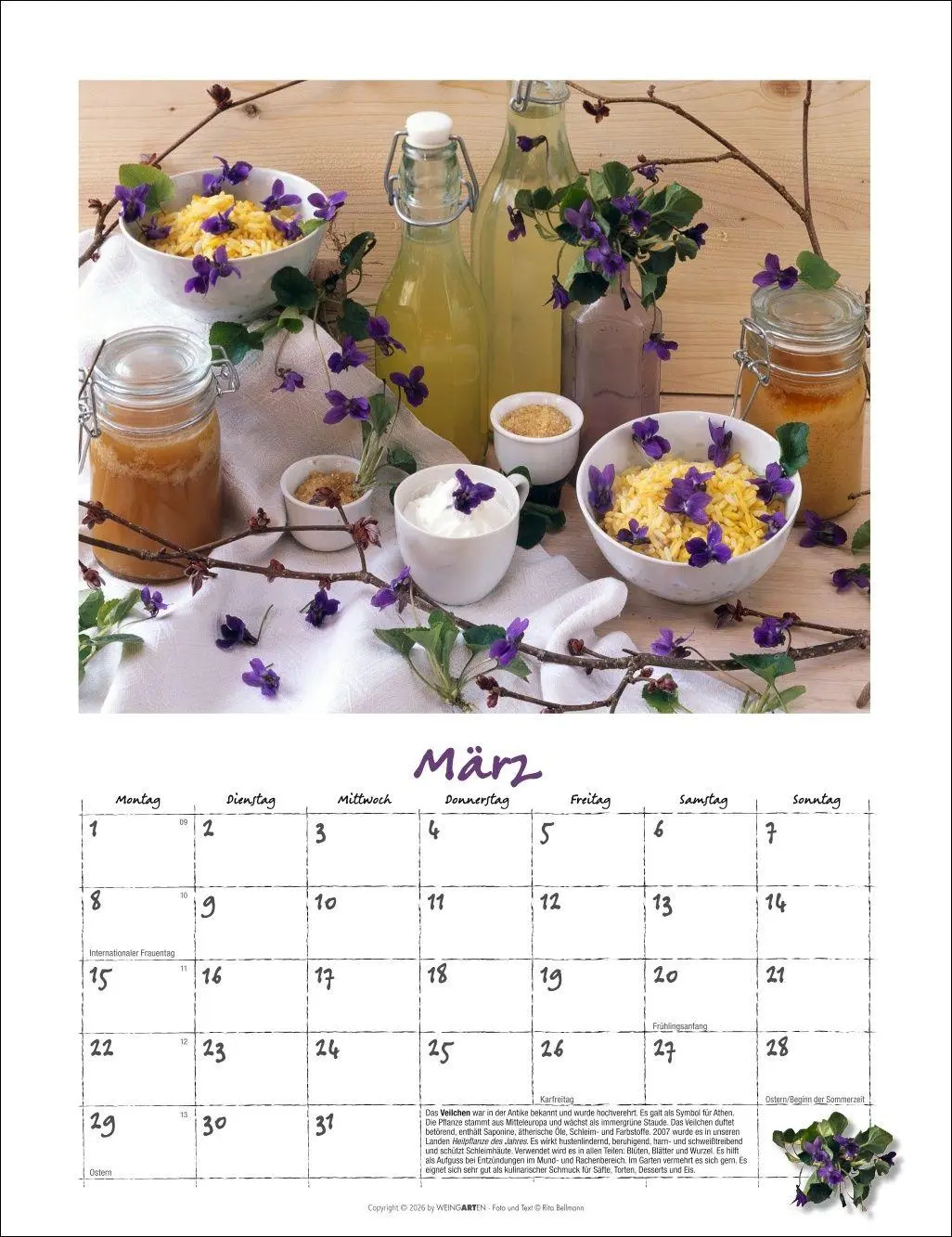 Bild: 9783839903650 | Augenschmaus Kalender 2027 - Gewürze und Kräuter rund ums Jahr | 14 S.