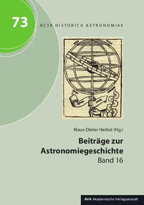 Cover: 9783944913650 | Beiträge zur Astronomiegeschichte | Band 16 | Klaus-Dieter Herbst