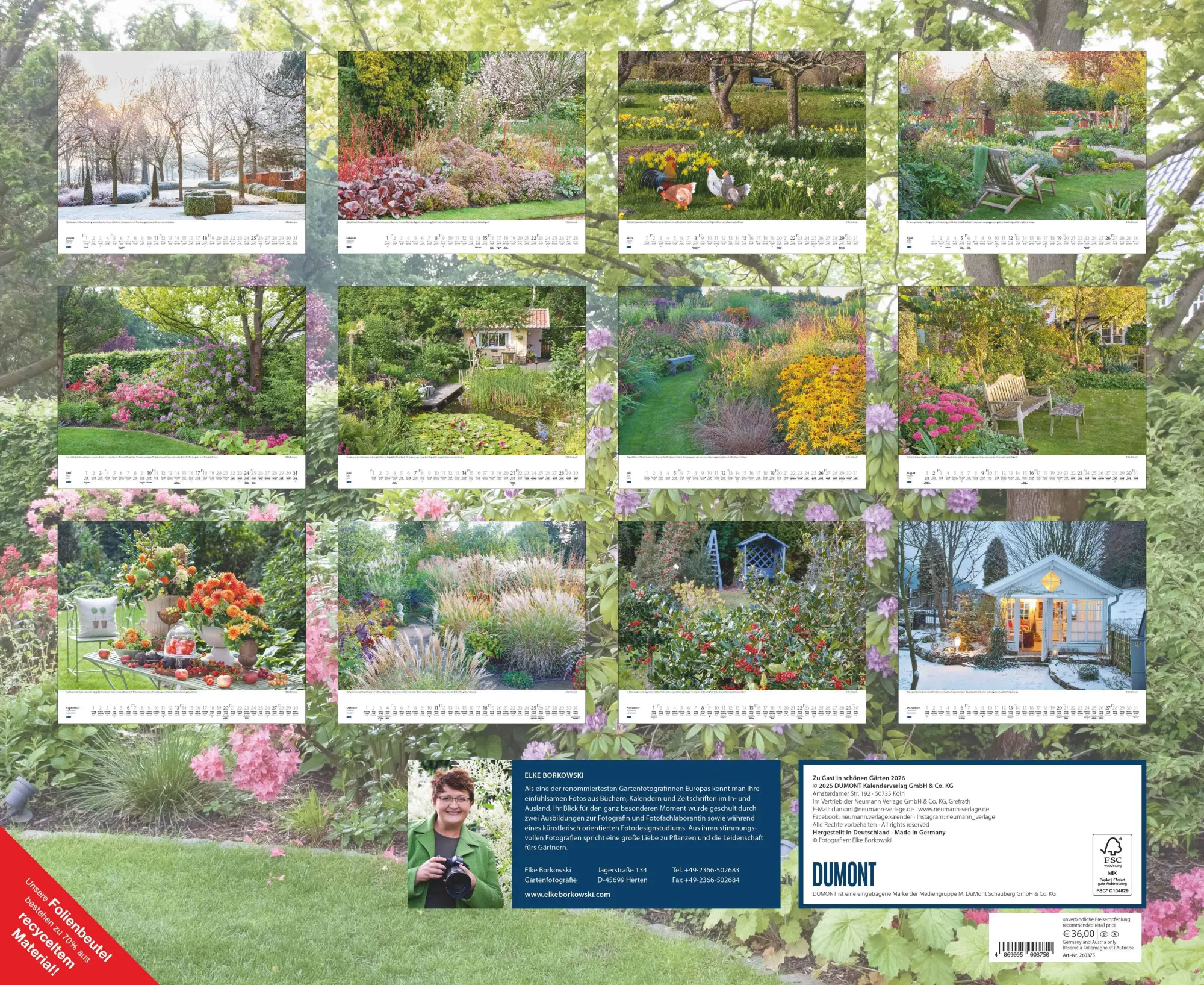 Bild: 4069095003750 | Zu Gast in schönen Gärten 2026 - DUMONT Garten-Kalender -...