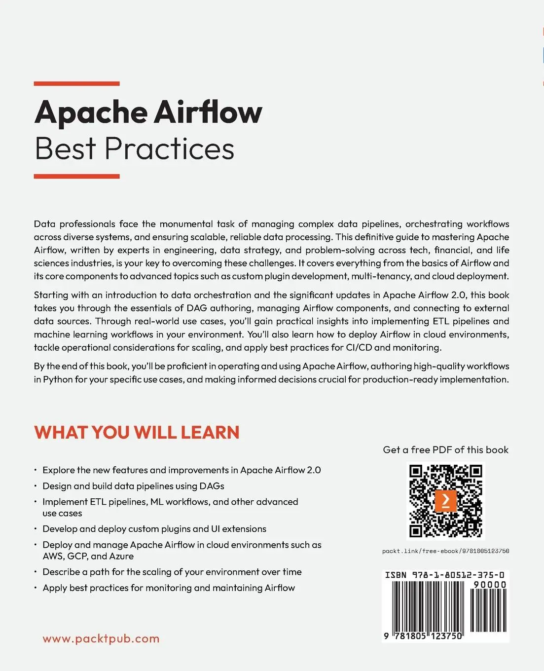 Rückseite: 9781805123750 | Apache Airflow Best Practices | Dylan Intorf (u. a.) | Taschenbuch