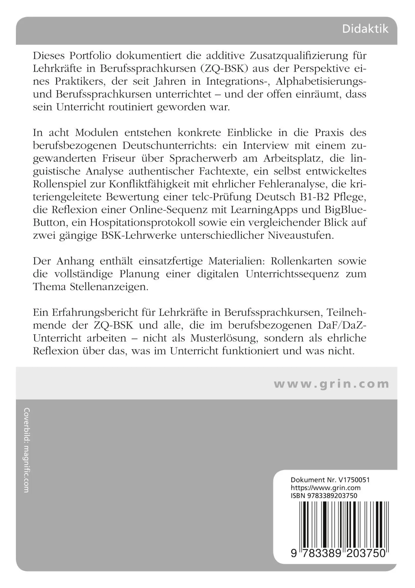 Rückseite: 9783389203750 | Doch kein schlechter Lehrer | Michael Ulfig | Taschenbuch | 64 S.