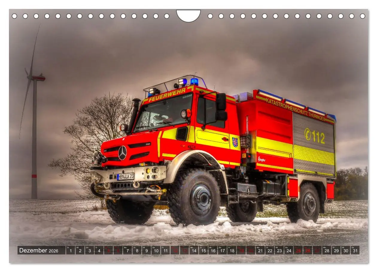 Bild: 9783457373750 | Feuerwehrfahrzeuge (Wandkalender 2026 DIN A4 quer), CALVENDO...