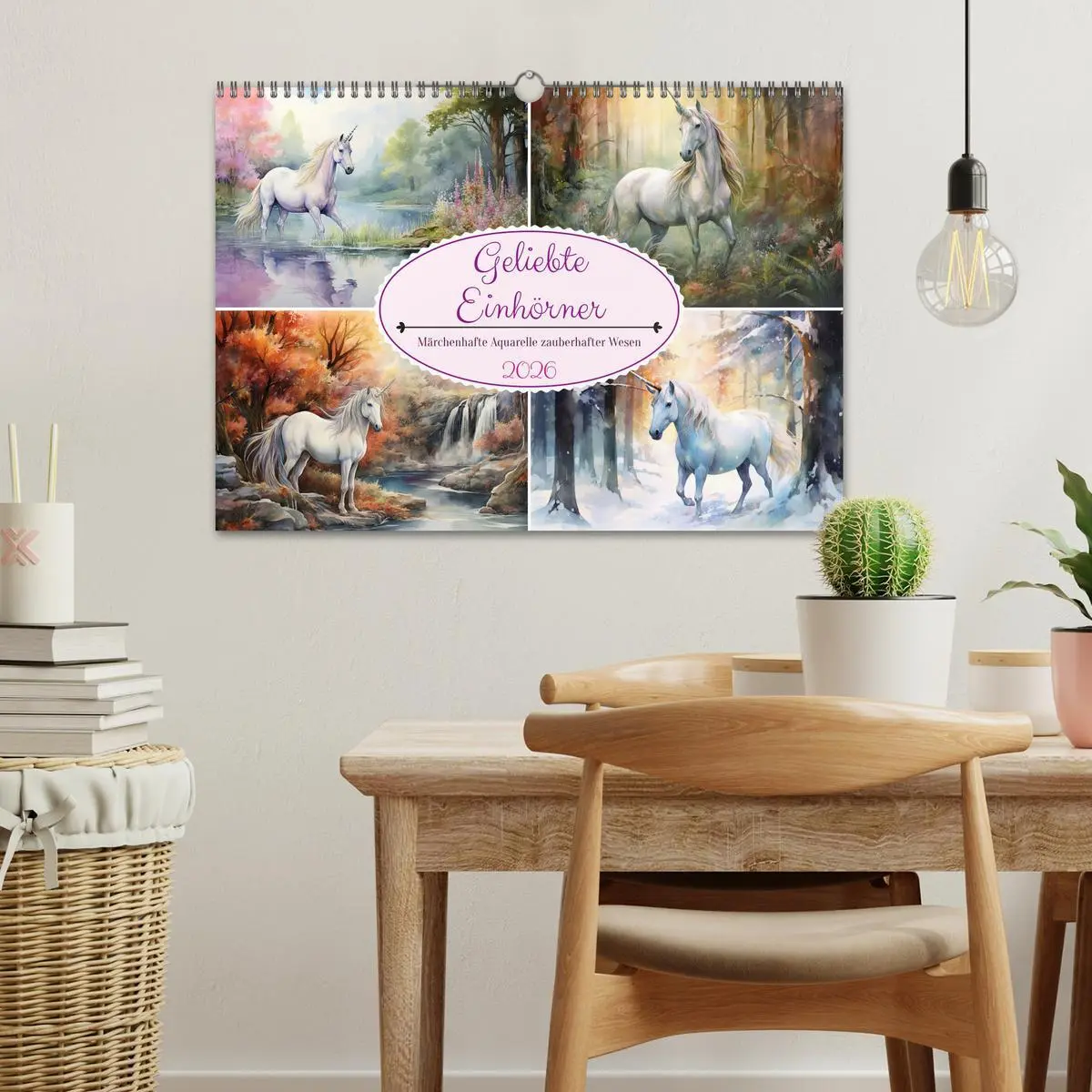 Bild: 9783457513750 | Geliebte Einhörner (Wandkalender 2026 DIN A3 quer), CALVENDO...