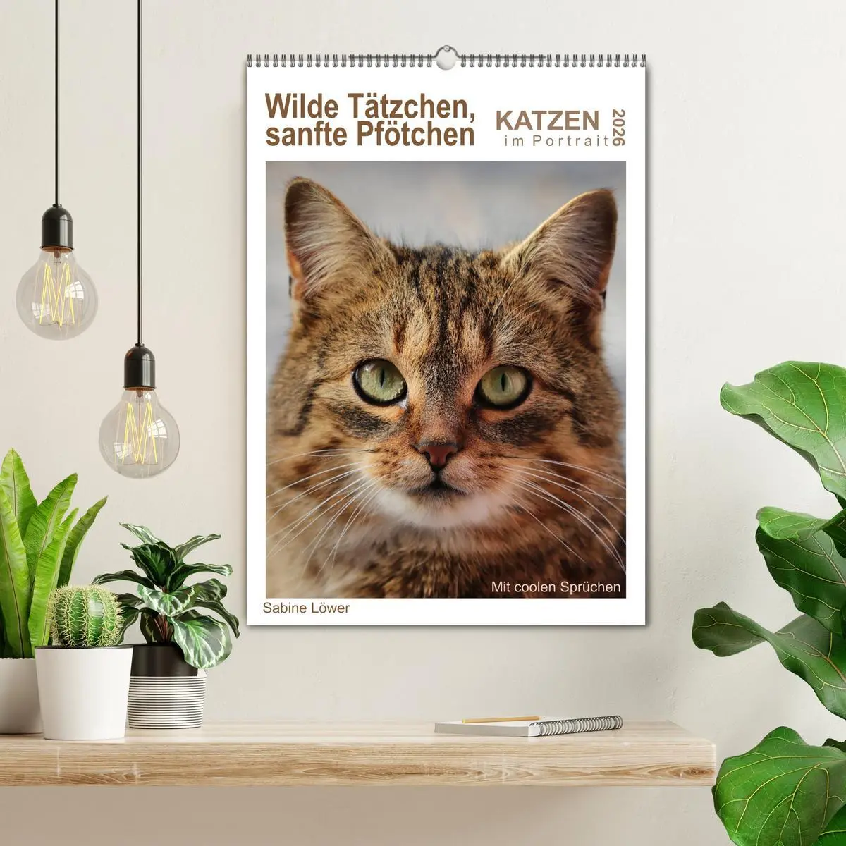Bild: 9783516393750 | Wilde Tätzchen, sanfte Pfötchen (Wandkalender 2026 DIN A2 hoch),...