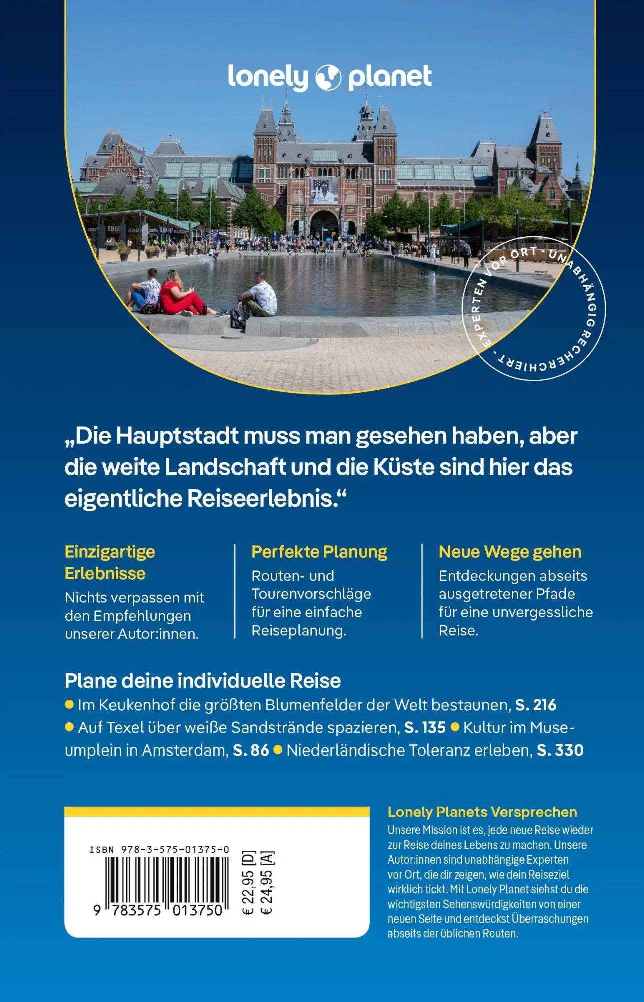 Rückseite: 9783575013750 | LONELY PLANET Reiseführer Niederlande | LONELY PLANET Deutschland