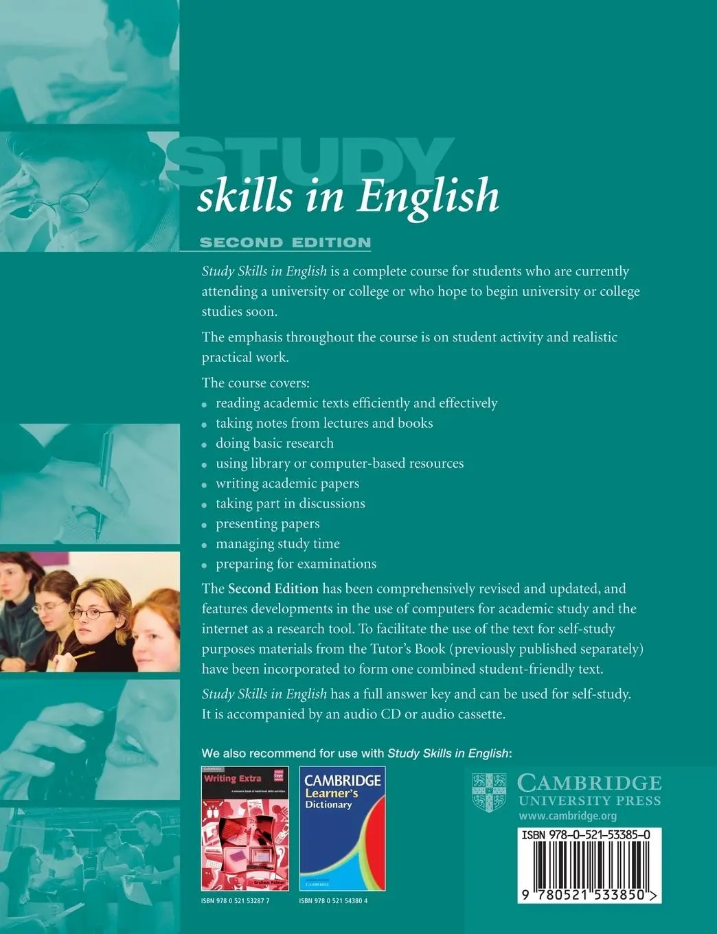Rückseite: 9780521533850 | Study Skills in English | Michael Wallace | Taschenbuch | Englisch
