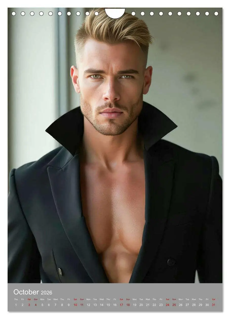 Bild: 9783516523850 | Masculine allure (Wall Calendar 2026 DIN A4 portrait), CALVENDO 12...