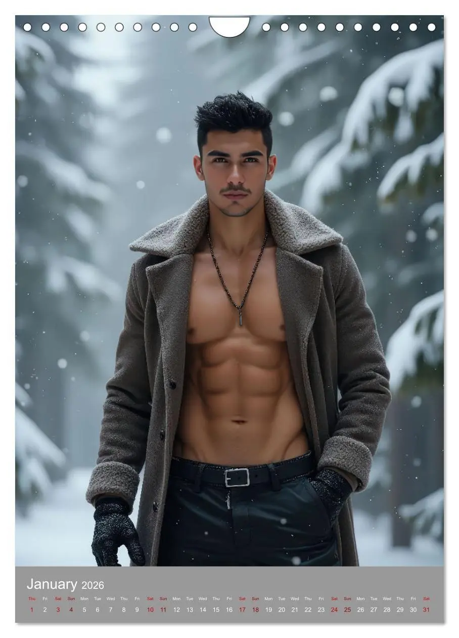 Bild: 9783516523850 | Masculine allure (Wall Calendar 2026 DIN A4 portrait), CALVENDO 12...