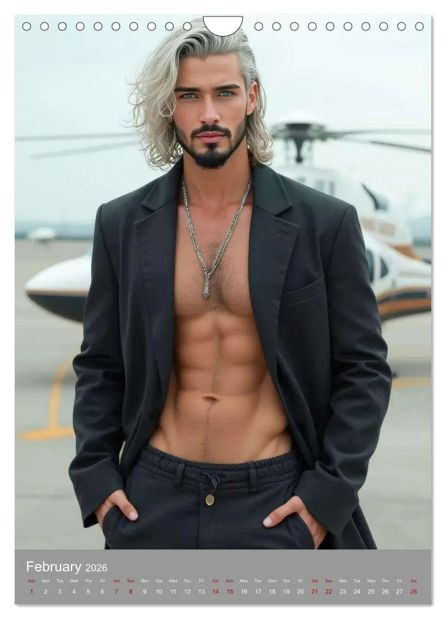 Bild: 9783516523850 | Masculine allure (Wall Calendar 2026 DIN A4 portrait), CALVENDO 12...