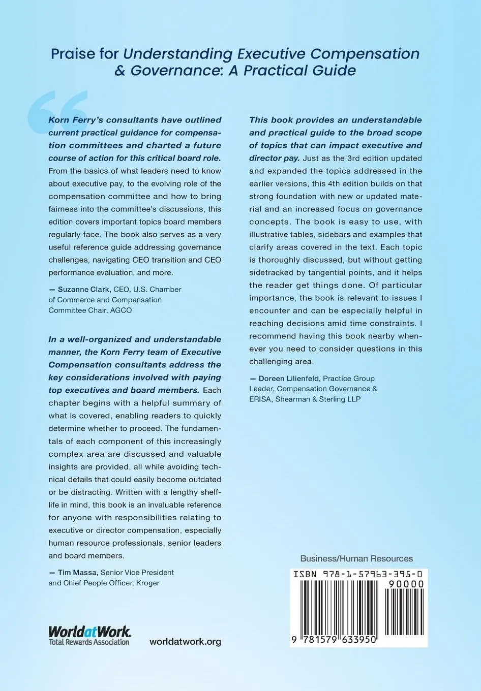 Rückseite: 9781579633950 | Understanding Executive Compensation and Governance | Becker (u. a.)