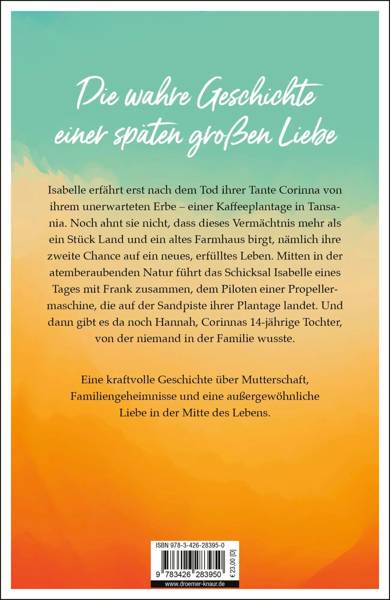 Rückseite: 9783426283950 | Das Flüstern des Lebens | Katharina Fuchs | Buch | 480 S. | Deutsch