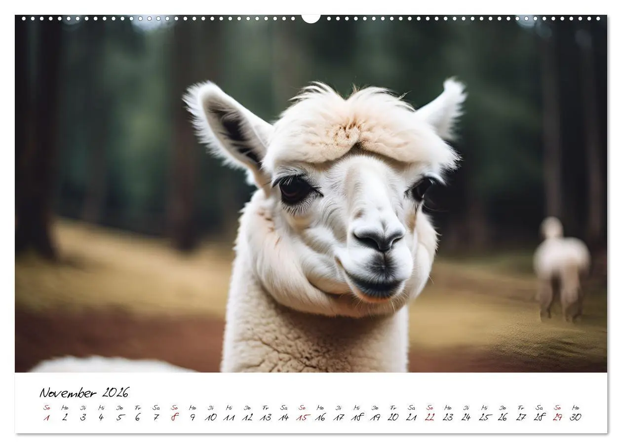 Bild: 9783457353950 | Alpakas, die sanften Andenbewohner (Wandkalender 2026 DIN A2 quer),...