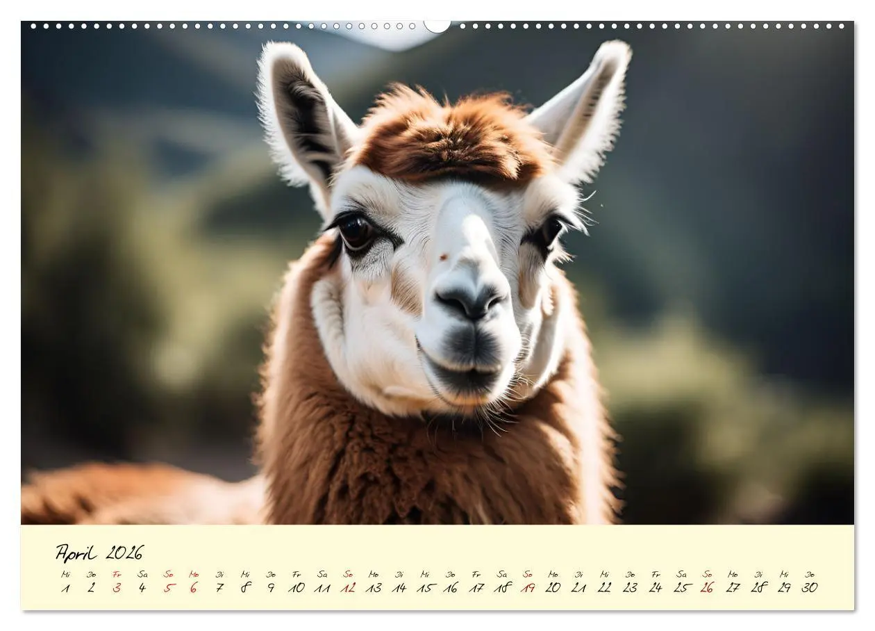 Bild: 9783457353950 | Alpakas, die sanften Andenbewohner (Wandkalender 2026 DIN A2 quer),...