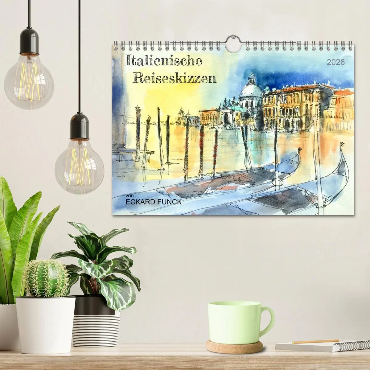 Bild: 9783457663950 | Italienische Reiseskizzen (Wandkalender 2026 DIN A4 quer), CALVENDO...