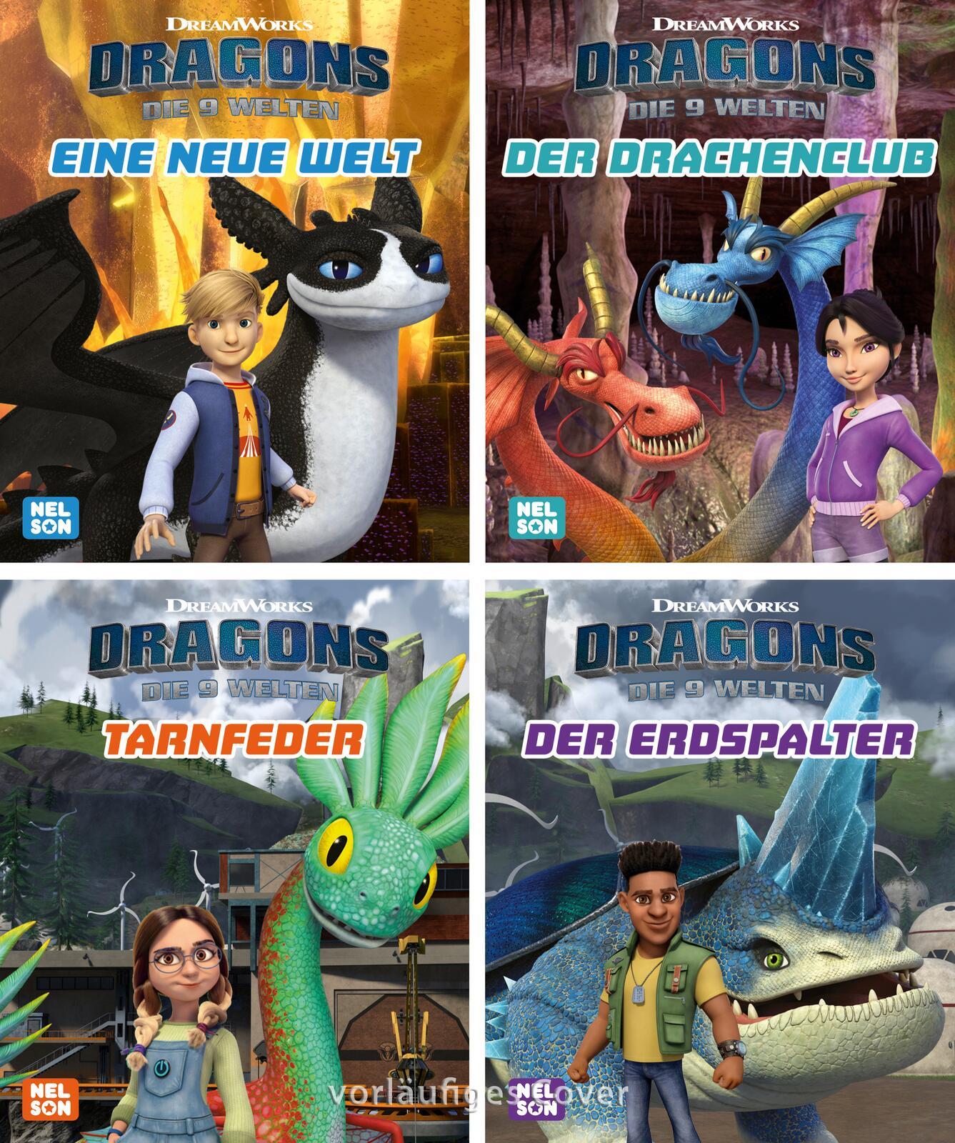 Cover: 9783845123950 | Nelson Mini-Bücher: 4er Dragons: Die neun Welten 1-4 | Steindamm | Box