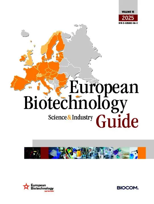 Cover: 9783928383950 | 15th European Biotechnology Science &amp; Industry Guide 2025 | GmbH