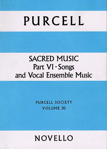 Cover: 5020679554050 | Purcell Society Volume 30 | Henry Purcell | Purcell Society Volume