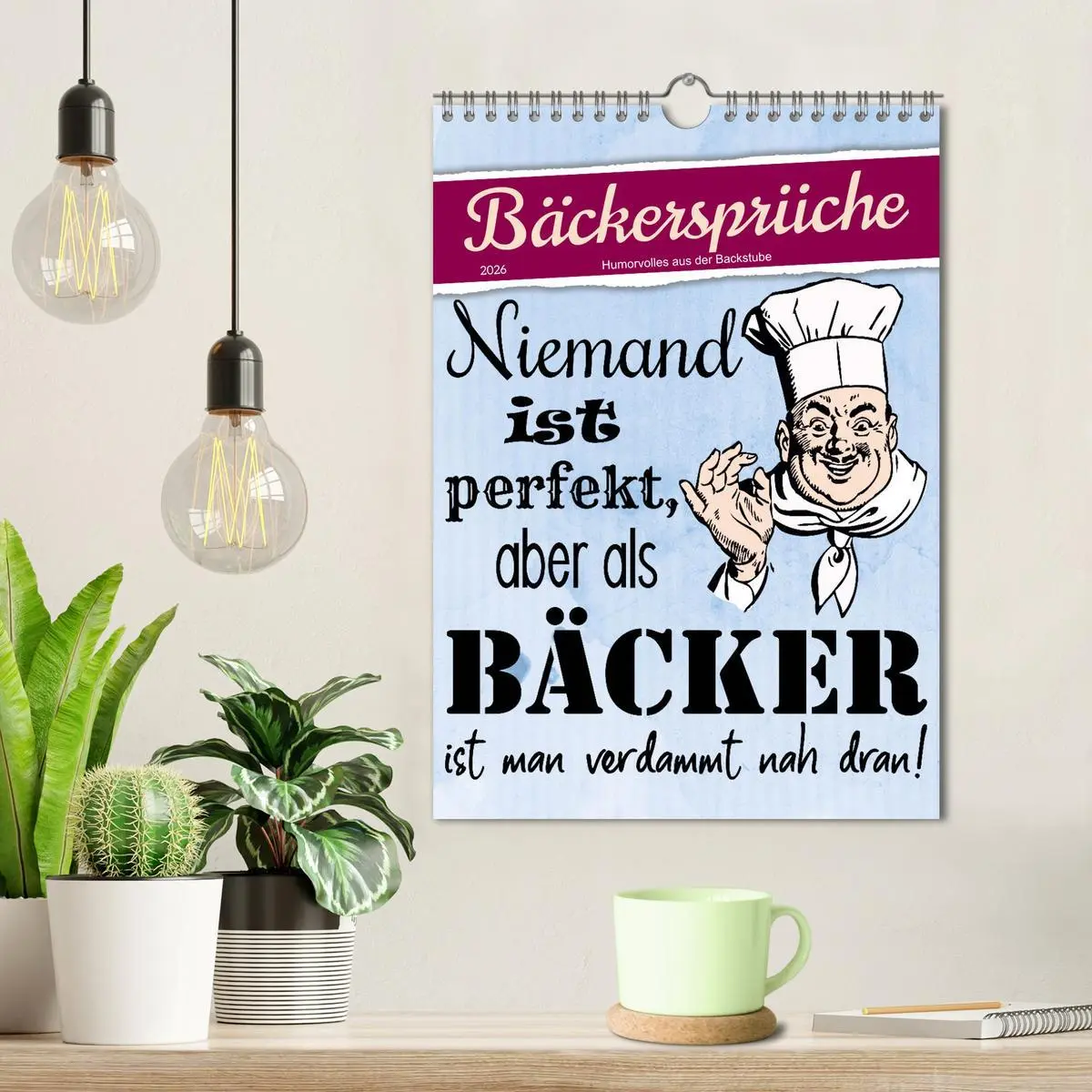 Bild: 9783516334050 | Bäckersprüche (Wandkalender 2026 DIN A4 hoch), CALVENDO Monatskalender