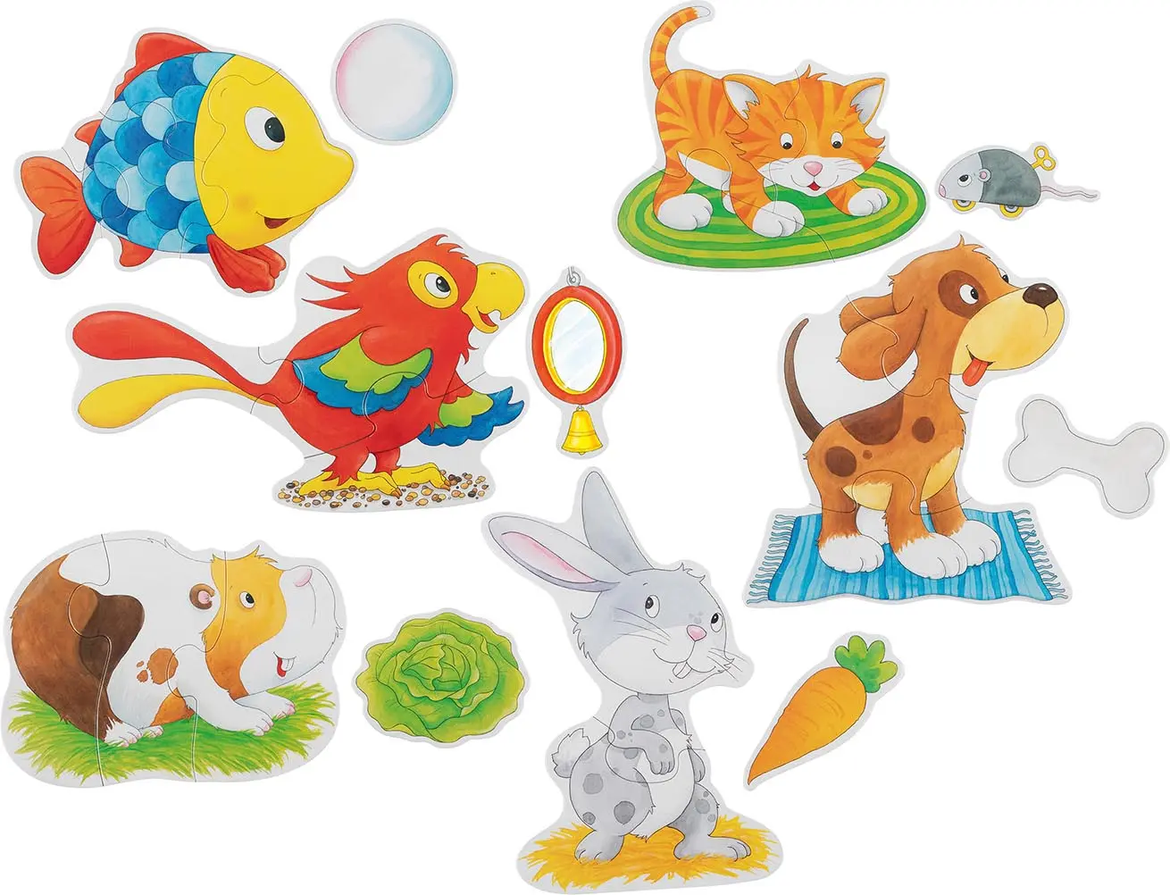 Cover: 4013594574150 | Goki 57415 - Puzzleset Haustiere | Puzzle | 57415 | EAN 4013594574150