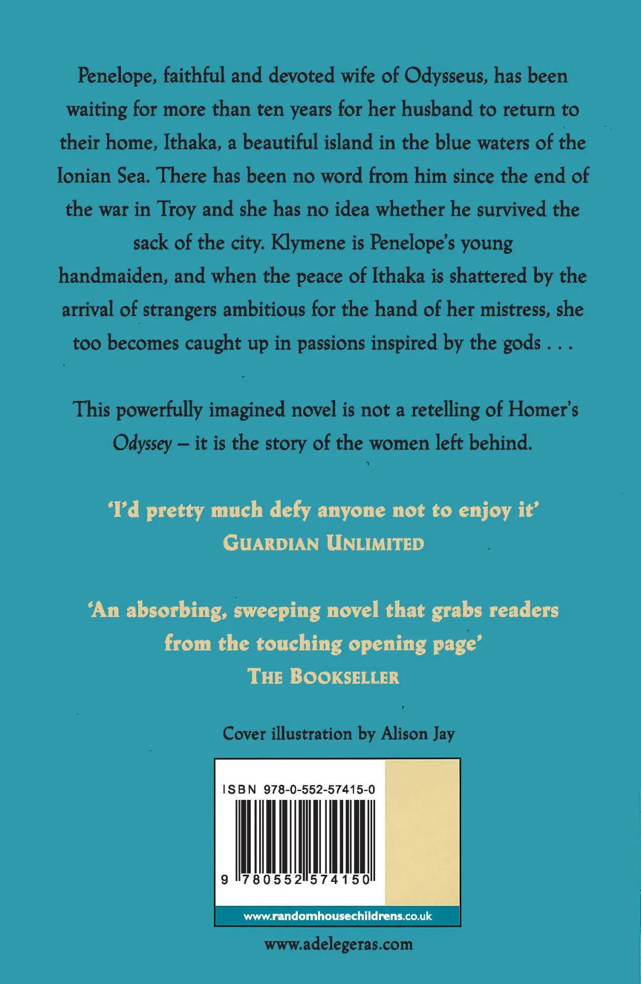 Rückseite: 9780552574150 | Ithaka | Ad le Geras | Taschenbuch | Englisch | 2015 | Corgi Childrens