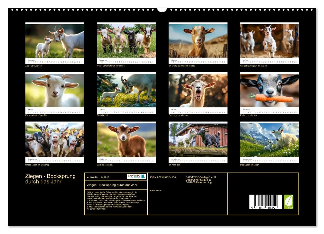 Bild: 9783457304150 | Ziegen - Bocksprung durch das Jahr (hochwertiger Premium...