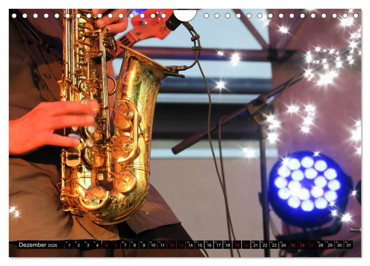 Bild: 9783457854150 | SAXOPHON - on stage (Wandkalender 2026 DIN A4 quer), CALVENDO...