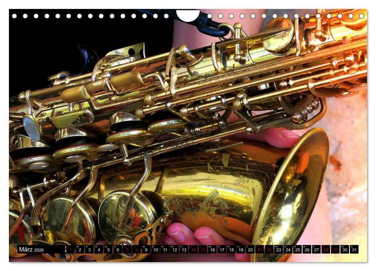 Bild: 9783457854150 | SAXOPHON - on stage (Wandkalender 2026 DIN A4 quer), CALVENDO...
