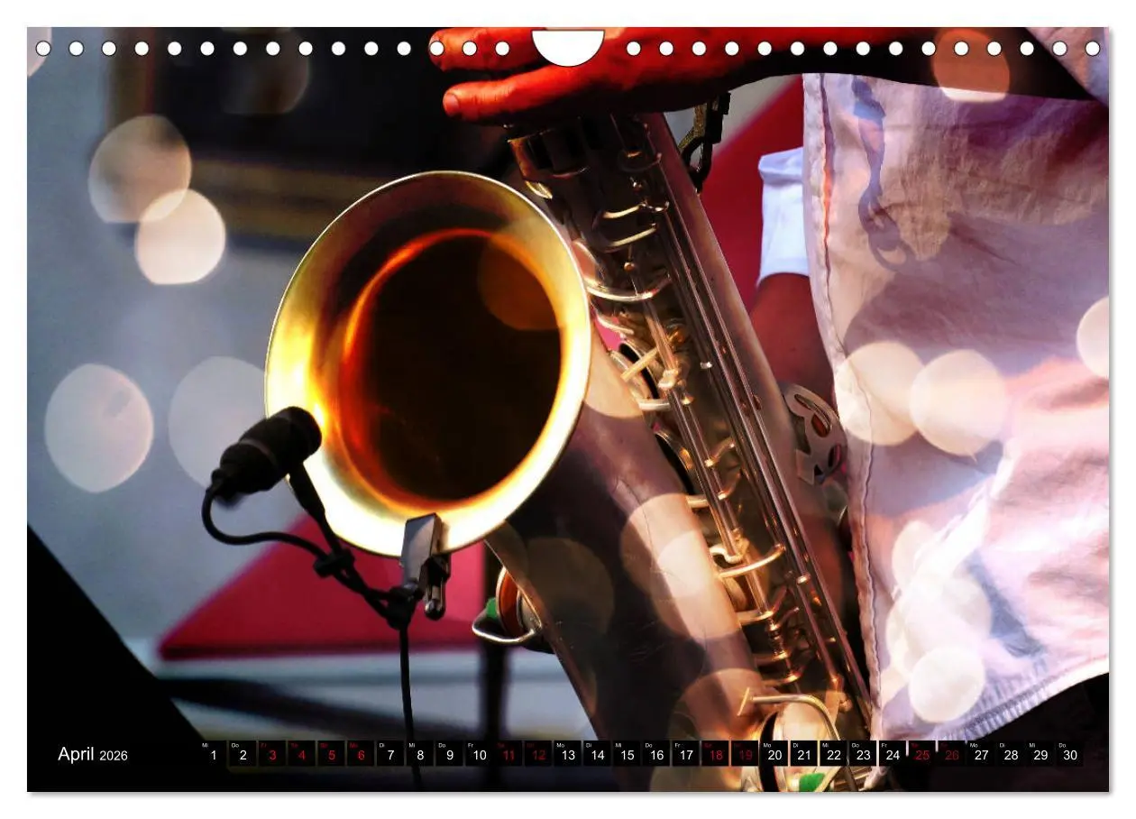 Bild: 9783457854150 | SAXOPHON - on stage (Wandkalender 2026 DIN A4 quer), CALVENDO...