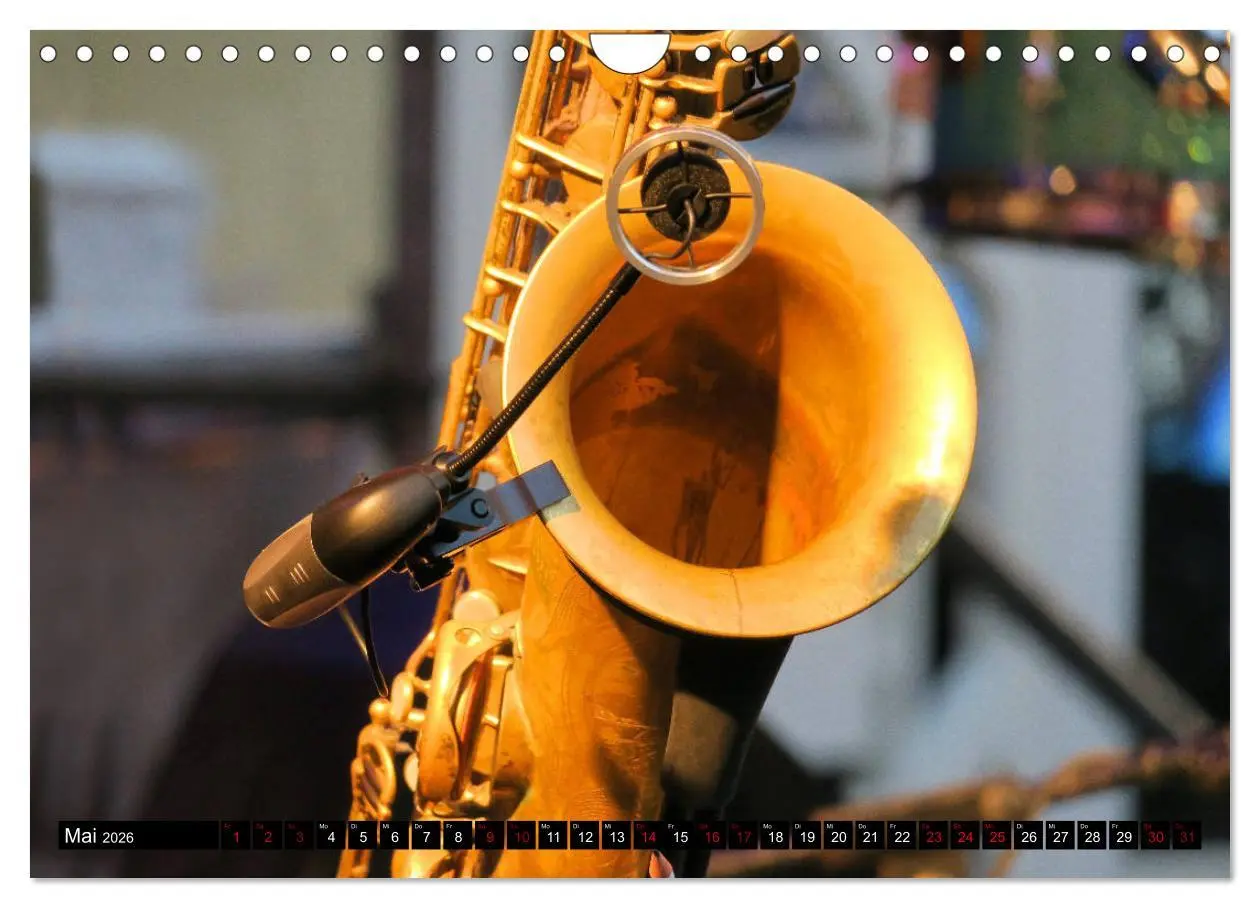 Bild: 9783457854150 | SAXOPHON - on stage (Wandkalender 2026 DIN A4 quer), CALVENDO...