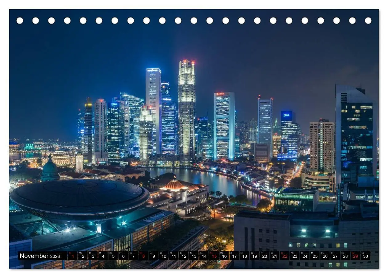 Bild: 9783516014150 | Städte Südostasiens - Singapur &amp; Kuala Lumpur (Tischkalender 2026...
