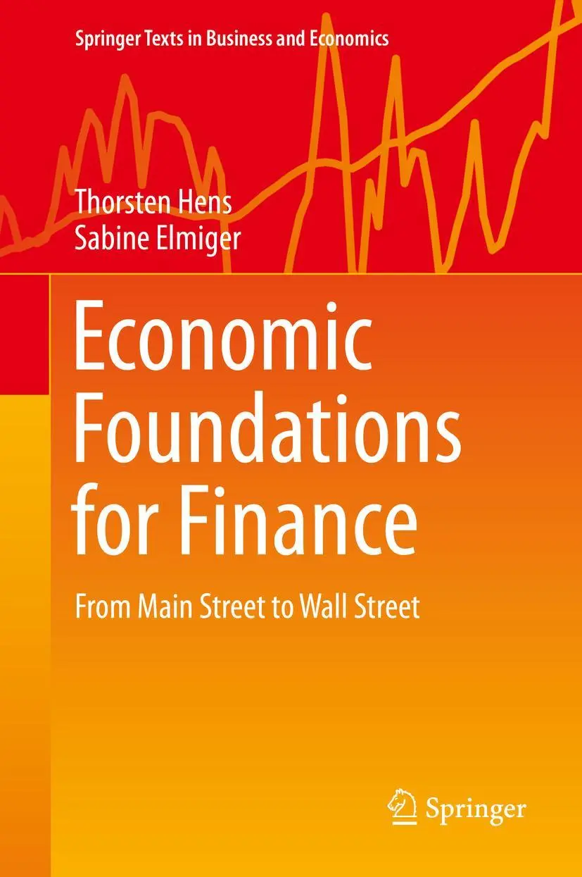 Cover: 9783030054250 | Economic Foundations for Finance | From Main Street to Wall Street