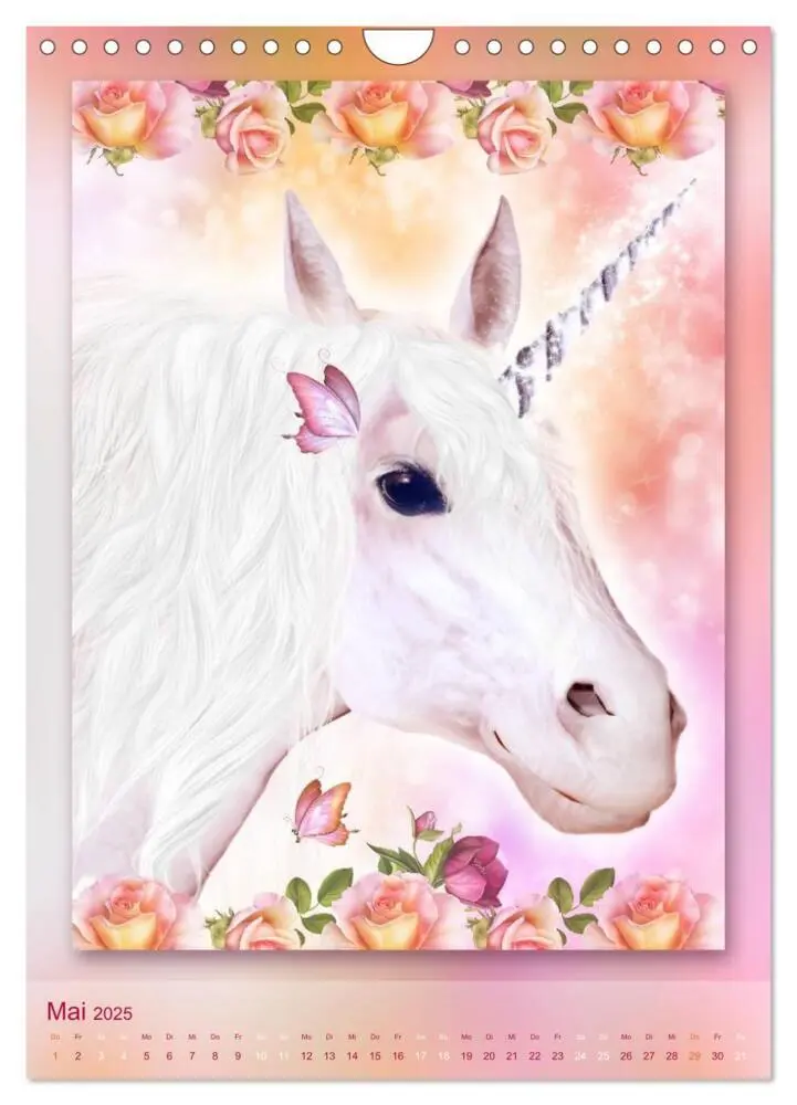 Bild: 9783457084250 | Einhörner - Kalender (Wandkalender 2025 DIN A4 hoch), CALVENDO...