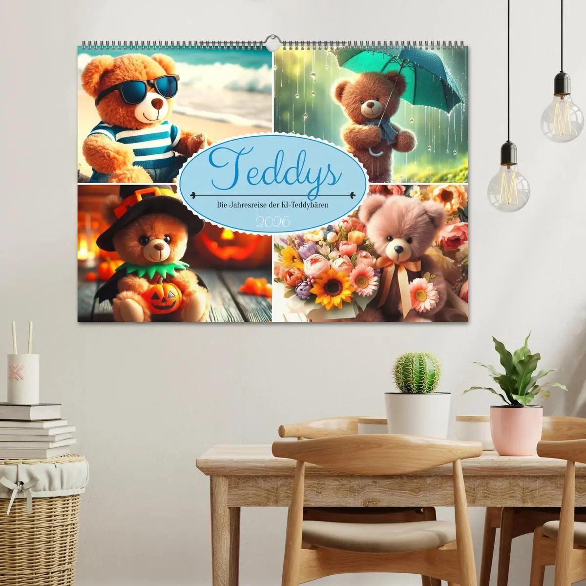Bild: 9783457464250 | Teddys - Die Jahresreise der KI-Teddybären (Wandkalender 2026 DIN...