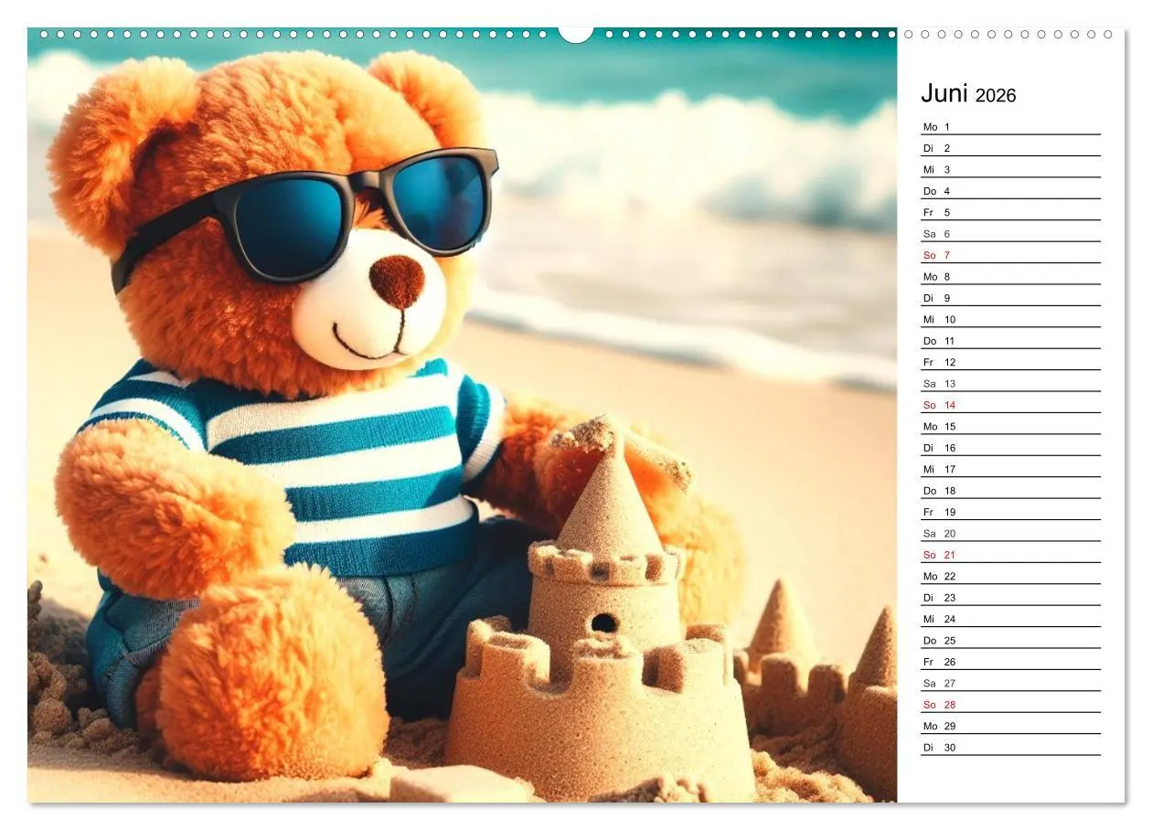Bild: 9783457464250 | Teddys - Die Jahresreise der KI-Teddybären (Wandkalender 2026 DIN...