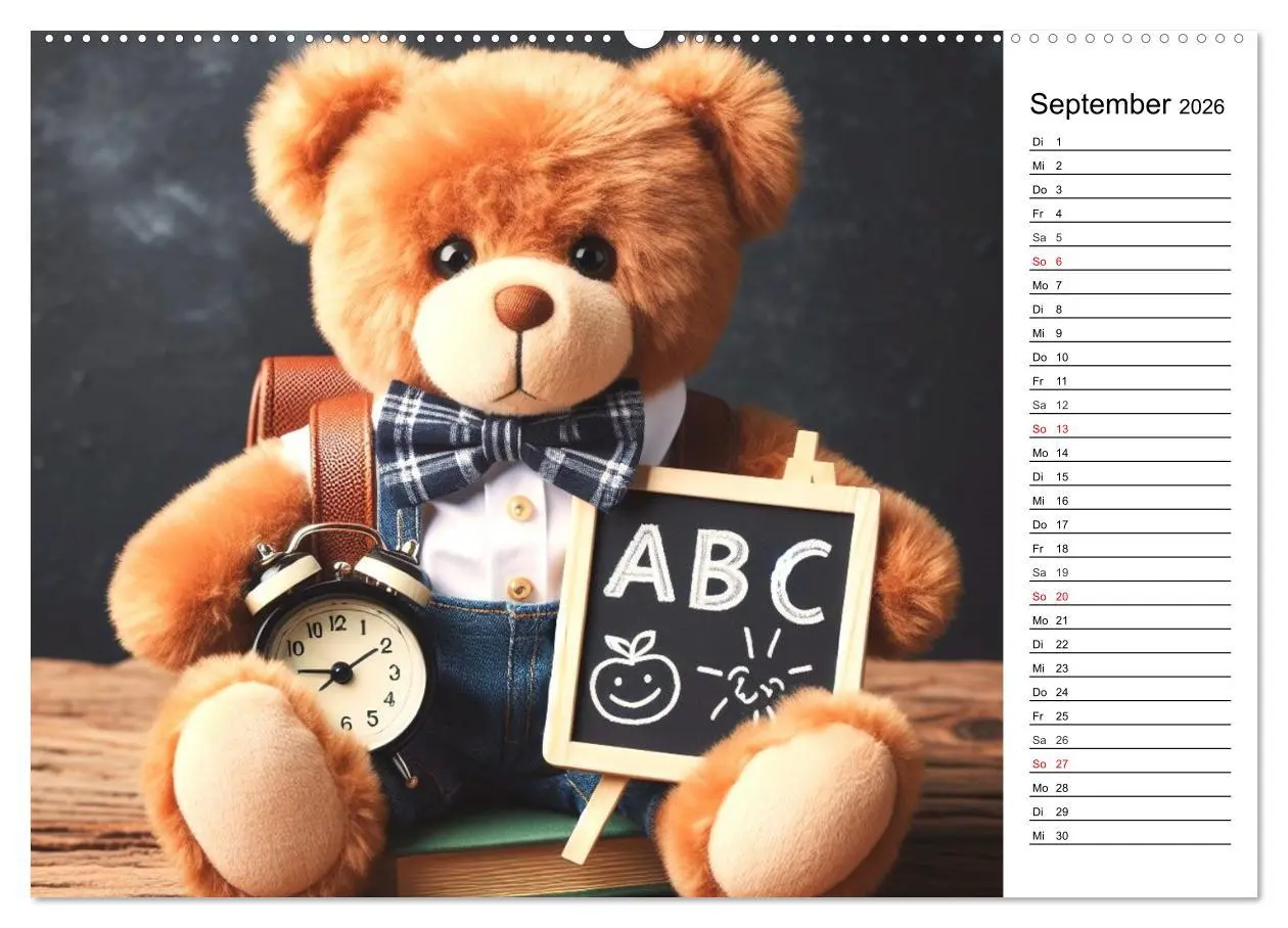 Bild: 9783457464250 | Teddys - Die Jahresreise der KI-Teddybären (Wandkalender 2026 DIN...