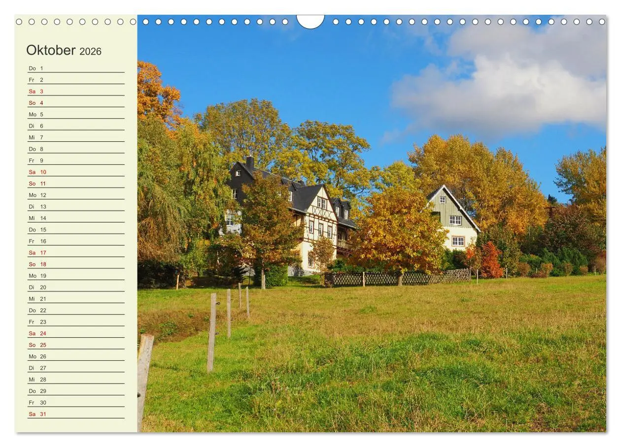 Bild: 9783457914250 | Ländliche Idylle zwischen Erzgebirge und Muldental (Wandkalender...