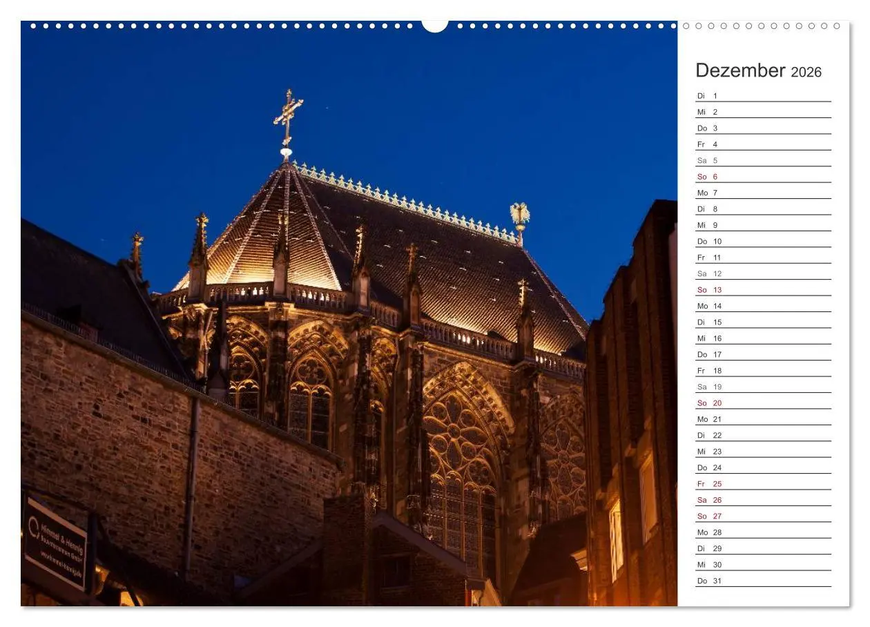 Bild: 9783516004250 | Kaiserstadt Aachen (Wandkalender 2026 DIN A2 quer), CALVENDO...