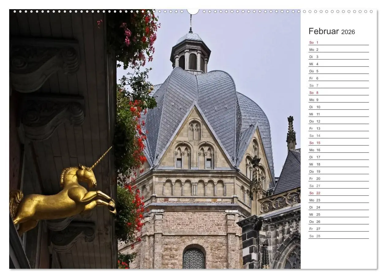 Bild: 9783516004250 | Kaiserstadt Aachen (Wandkalender 2026 DIN A2 quer), CALVENDO...