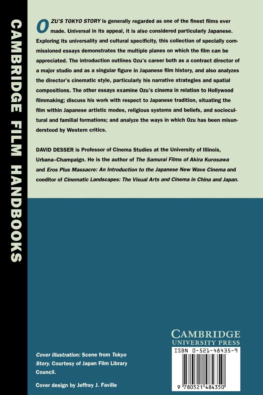 Rückseite: 9780521484350 | Ozu's Tokyo Story | David Desser (u. a.) | Taschenbuch | Englisch