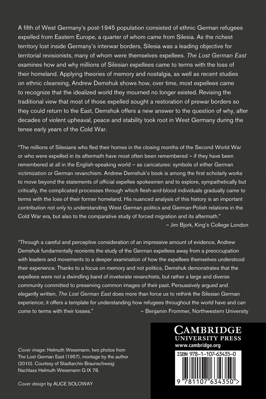 Rückseite: 9781107634350 | The Lost German East | Andrew Demshuk | Taschenbuch | Englisch | 2013