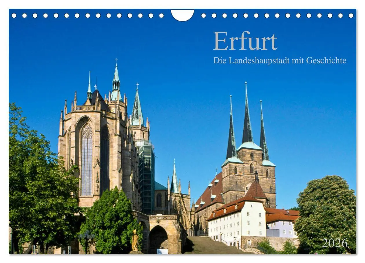 Cover: 9783457764350 | Erfurt - Die Landeshauptstadt mit Geschichte (Wandkalender 2026 DIN...