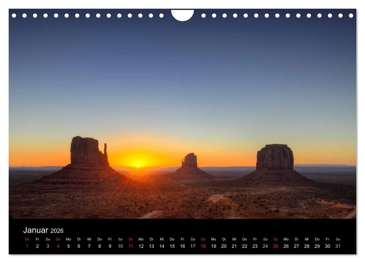 Bild: 9783516234350 | USA - Monument Valley (Wandkalender 2026 DIN A4 quer), CALVENDO...