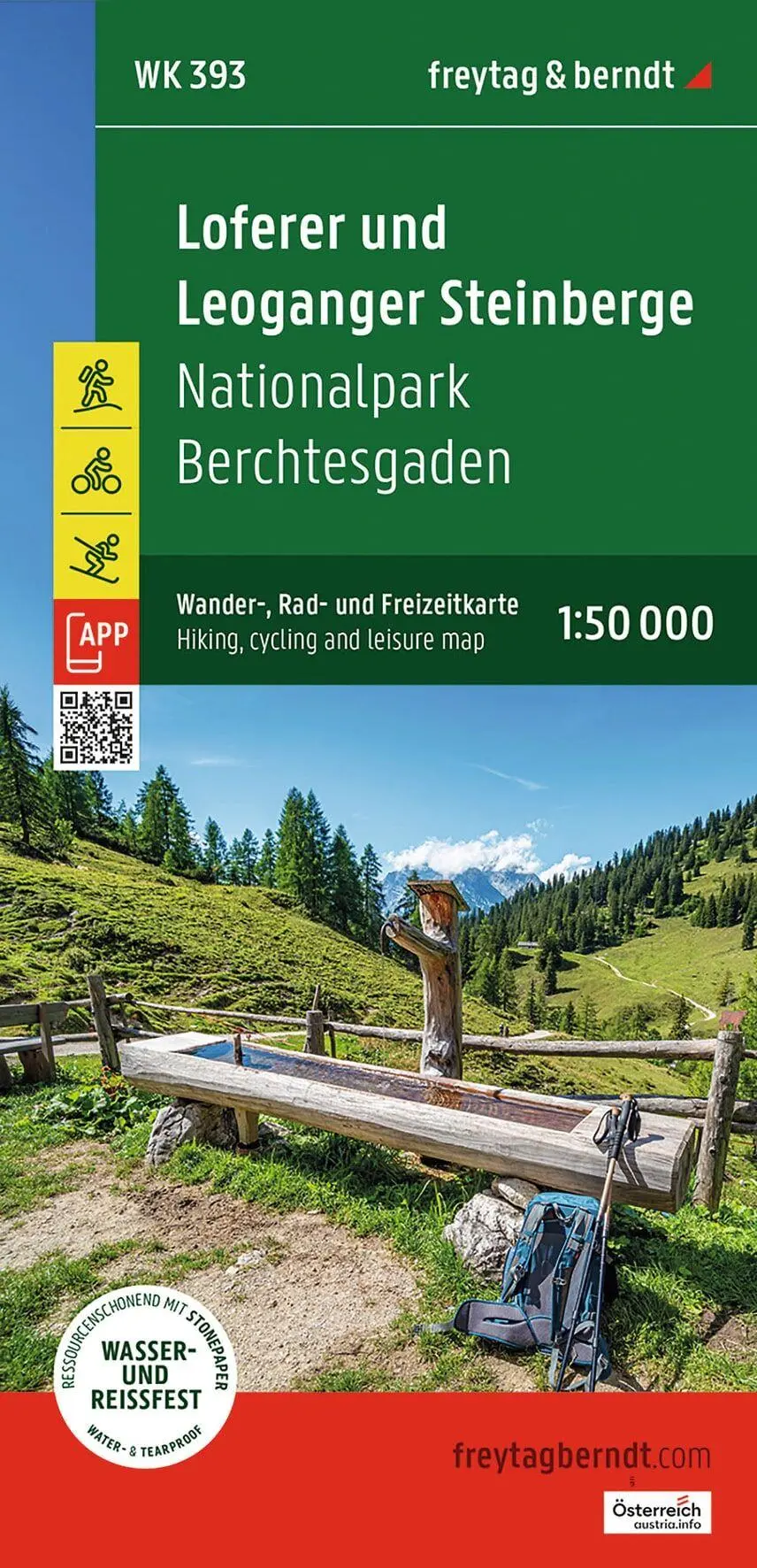 Cover: 9783707924350 | freytag &amp; berndt Wanderkarte WK 393 Loferer und Leoganger...