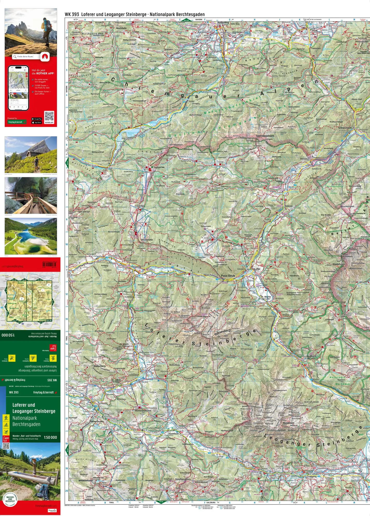 Bild: 9783707924350 | freytag &amp; berndt Wanderkarte WK 393 Loferer und Leoganger...