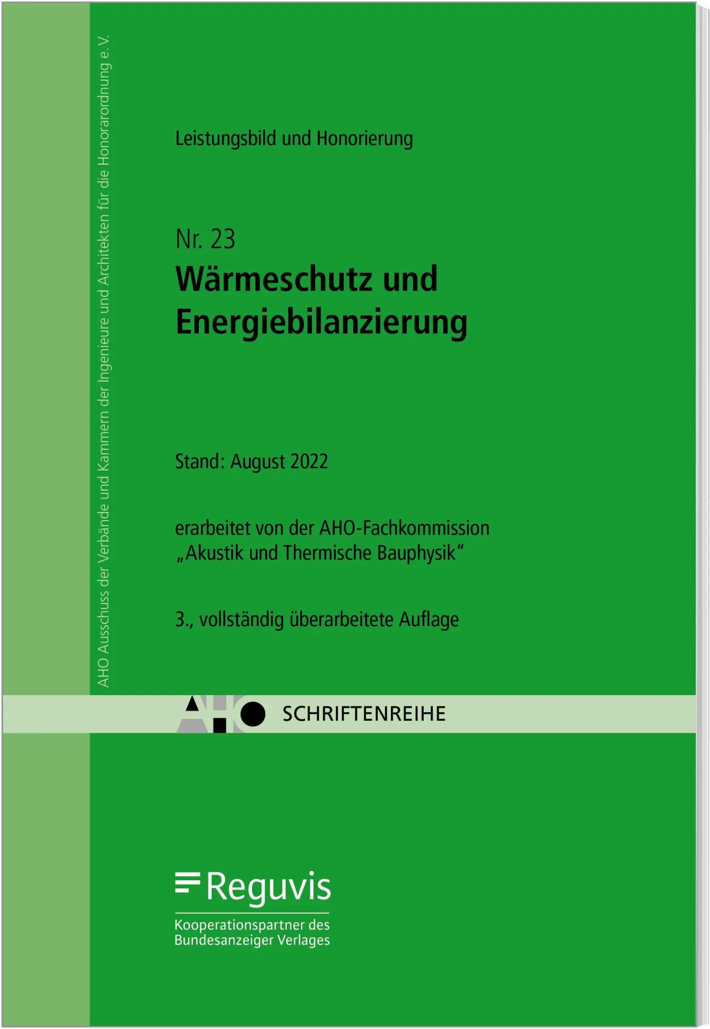 Wärmeschutz und Energiebilanzierung - Leistungsbild und Honorierung