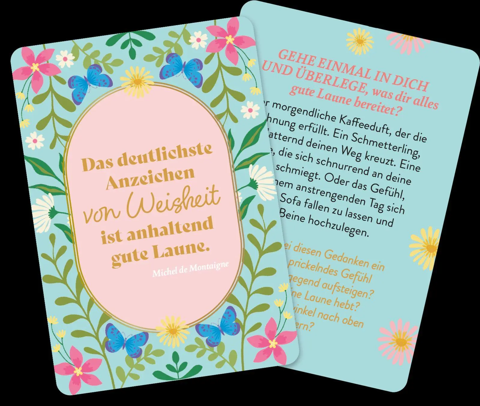 Bild: 9783848504350 | Kartenset: Gute-Laune-Mantras | Groh Verlag | Taschenbuch | Schachtel