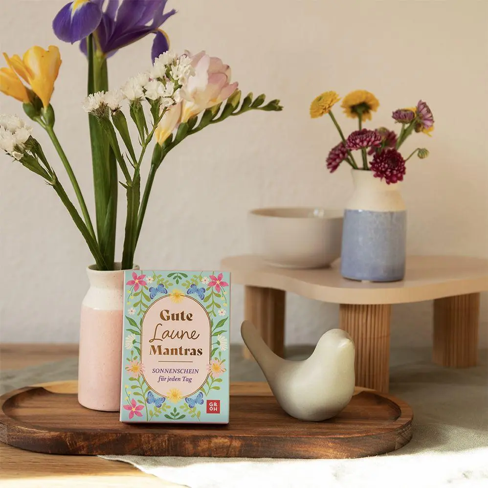 Bild: 9783848504350 | Kartenset: Gute-Laune-Mantras | Groh Verlag | Taschenbuch | Schachtel