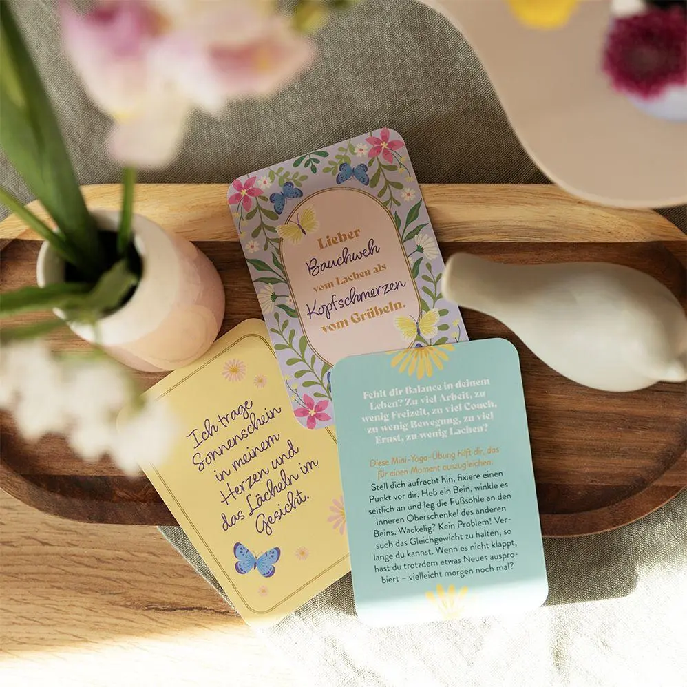 Bild: 9783848504350 | Kartenset: Gute-Laune-Mantras | Groh Verlag | Taschenbuch | Schachtel