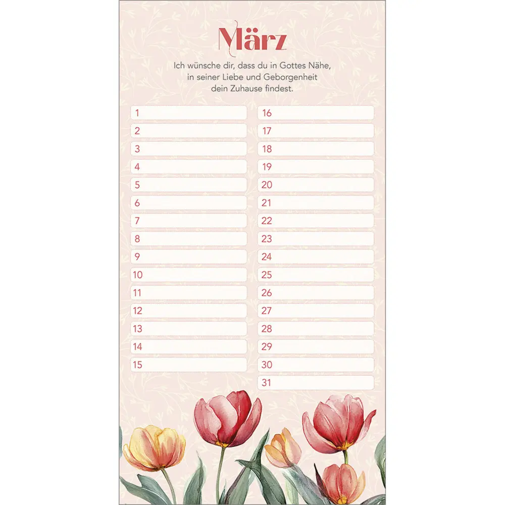Bild: 9783880874350 | Dankbar für dich | Immerwährender Geburtstagskalender | Kalender